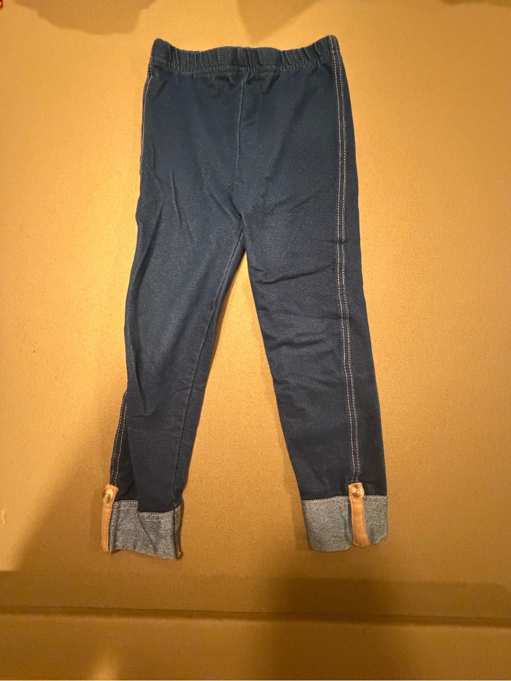 Amazon Kids Navy Blue Leggings with Cuffed Hem